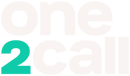 One2Call - Stacked Wordmark - Negative
