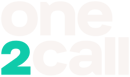 One2Call - Stacked Wordmark - Negative